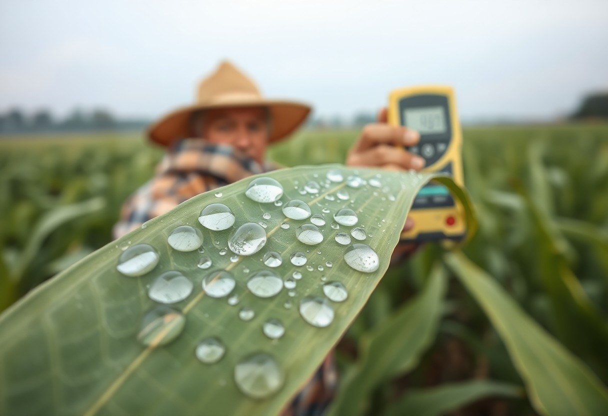 Water droplet on a leaf