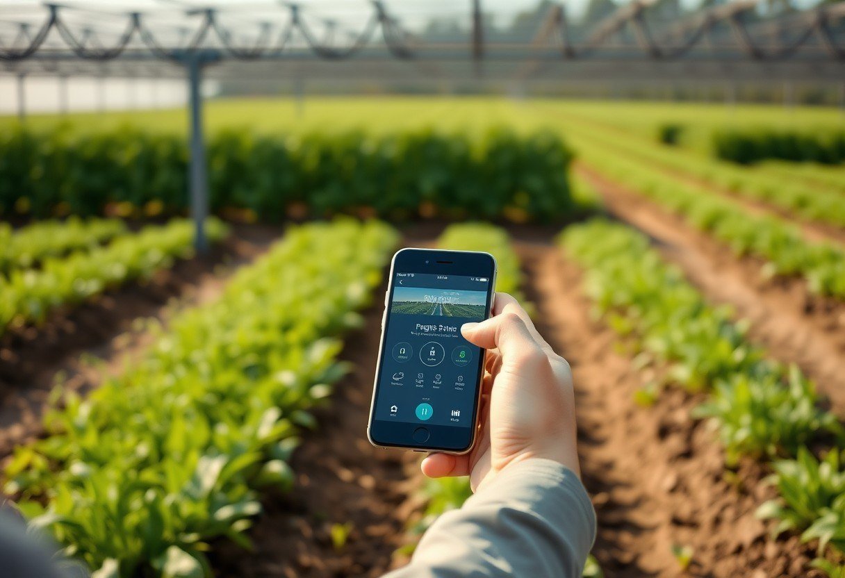 Smartphone app for irrigation system control