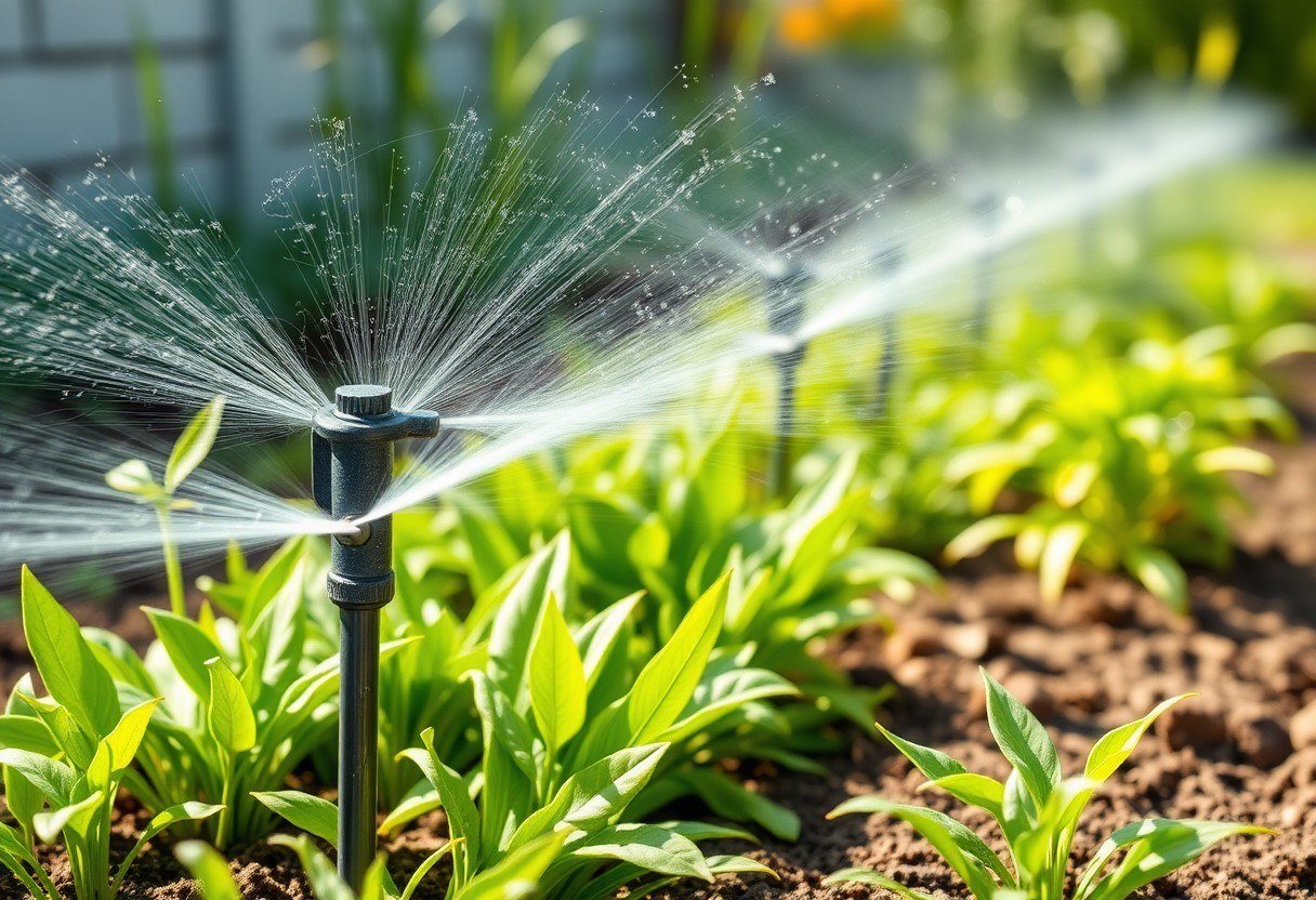 Smart irrigation system for a small garden