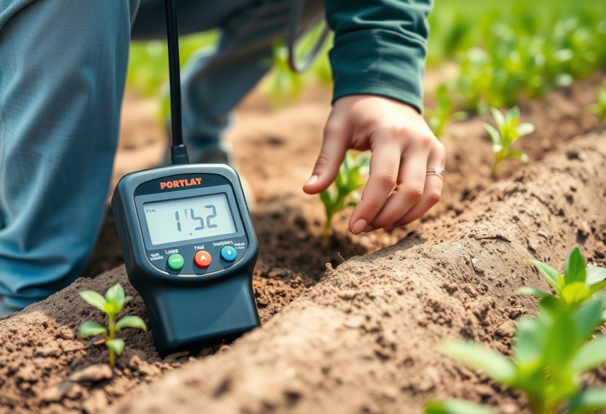 A soil testing kit used on a farm