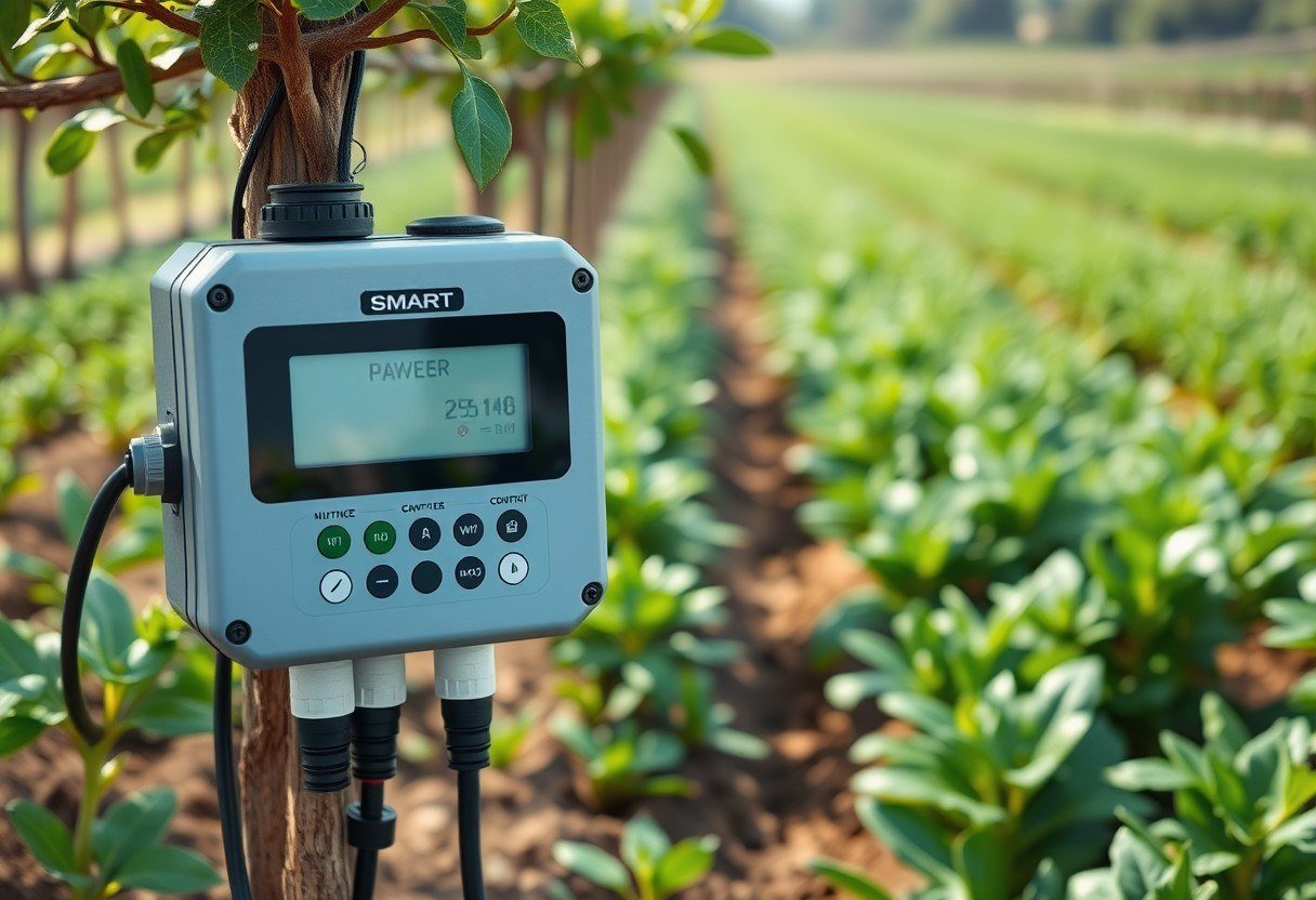 Smart irrigation controller in a small farm