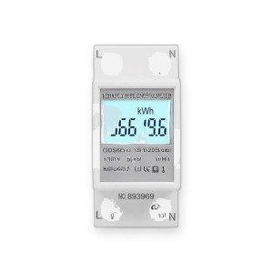 Single-Phase Energy Meter 80A / 230V (DIN-Rail kWh Meter)