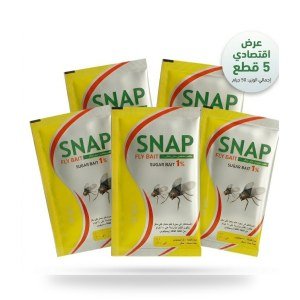 Fly Killer Bait Snap 1% Sugar Base - 5 Pieces x 10g