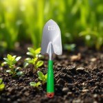 Metal Hand Trowel with Plastic Handle – Home Gardening Tool