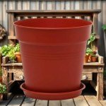 Planter Pot with Saucer 17cm