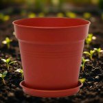 Planter Pot with Saucer 17cm