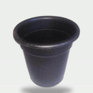 18cm Black Planter No Plate