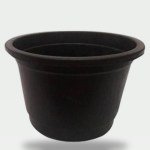 33cm Black Planter No Plate