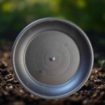 طبق اصيص اسود يناسب اصيص مقاس 20 سم