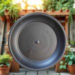 Black Plate for 45cm Pots