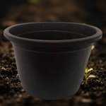 اصيص نبات اسود 37 سم بدون طبق