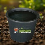 Black Plant Pot 23 cm