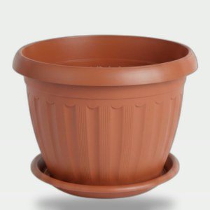 German Plant Pot 20 cm with Tray