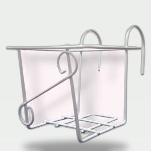 18cm Square Metal Pot Holder 5.5mm for Balcony Railing