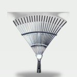 شوكة تجميل القش استانلس – أداة جمع للحدائق