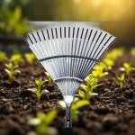 شوكة تجميل القش استانلس – أداة جمع للحدائق
