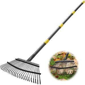 "Extra Duty" Plastic Garden Rake – Large (Luxury Black)