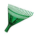 Heavy-Duty Plastic Garden Rake – Medium (Vibrant Green)