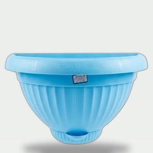 Half-Circle Wall Planter 30 cm Light Blue
