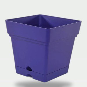 18cm Square Planter - Purple