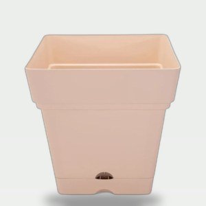 18cm Square Planter Flesh Pink