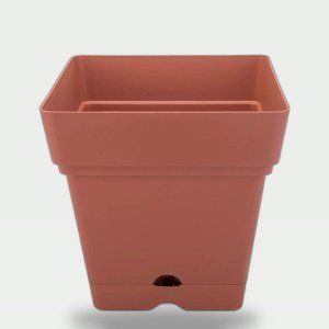 Square Planter 18 cm - Modern Design (Topi Fath)