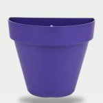 Hanging Half Circle Planter - 15 cm (Purple)