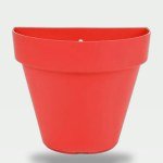 Hanging Half Circle Planter - 15 cm (Red)
