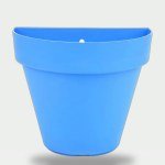 Hanging Half Circle Planter - 15 cm (Baby Blue)