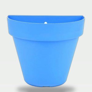 Hanging Half Circle Planter - 15 cm (Baby Blue)