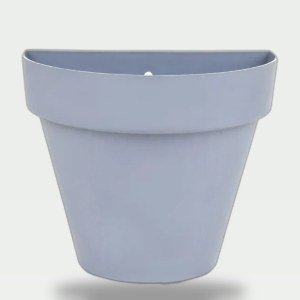 Lead Grey Half-Ring Hanging Planter 15cm