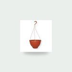 Hanging Planter 25cm Large Terracotta Tobbi