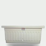 White Self-Watering Planter 40x20cm