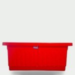 Red Garden Planter with Smart Irrigation 40x20cm