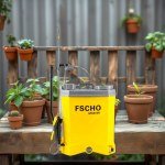 رشاش ظهر 20 لتر كهربائي ويدوي FSCHO بقلب ستانلس ستيل