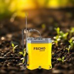 رشاش ظهر 20 لتر كهربائي ويدوي FSCHO بقلب ستانلس ستيل