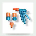Turkish Watering Spray Gun with Hose Connectors and Tap Adapter