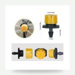 Adjustable 8-Way Irrigation Nozzle – Smart Control for Life Droplets (10 pieces)
