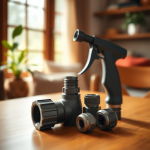 Hose Fitting Connector Set with 3-Pattern Spray Gun