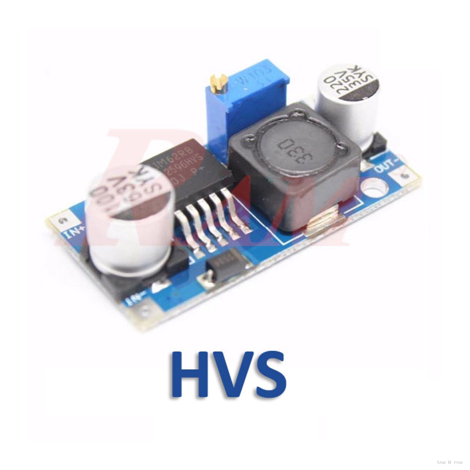 DC-DC Step Down Voltage Converter Adjustable 3A LM2596HVS (4.5~60Vdc to 3~35Vdc) SKU#DC100HVS