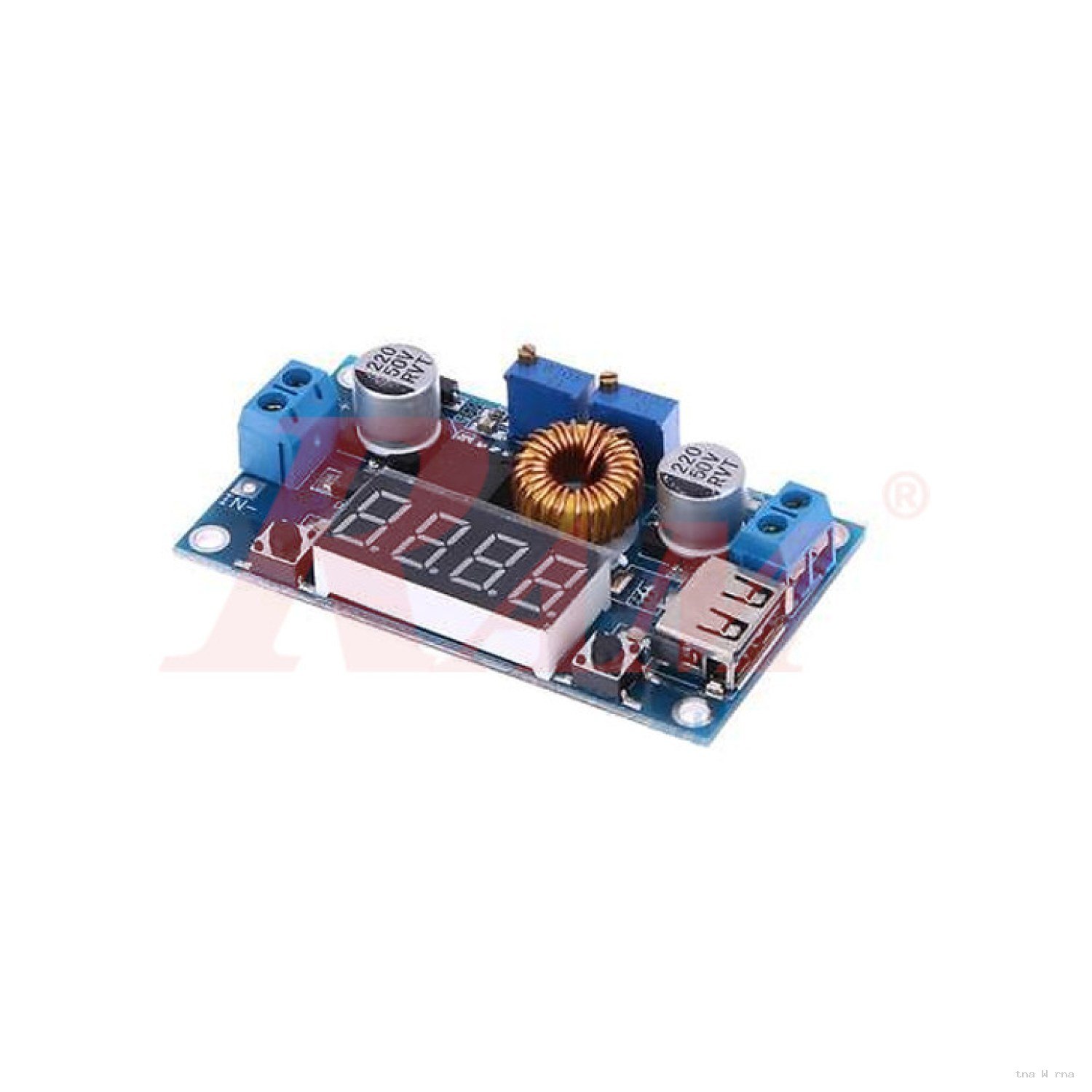 DC-DC Step Down Voltage Converter Adjustable 5A XL4015 + USB (4.8V~38Vdc to 1.25V~36Vdc) SKU#DC103