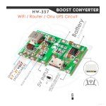 TP4056 Lithium 18650 Battery Charger With DC-DC Step Up Voltage Converter Module (SKU#HW-357)
